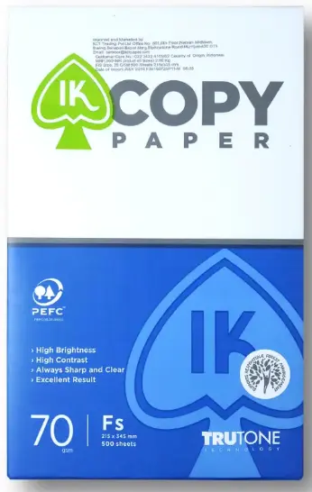 IK COPY PAPER Fs, 70 gsm, 500 sheets