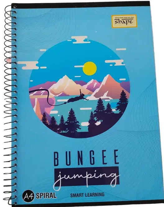 Shape Spiral Ruled Notebook 172 Page (1 Piece)