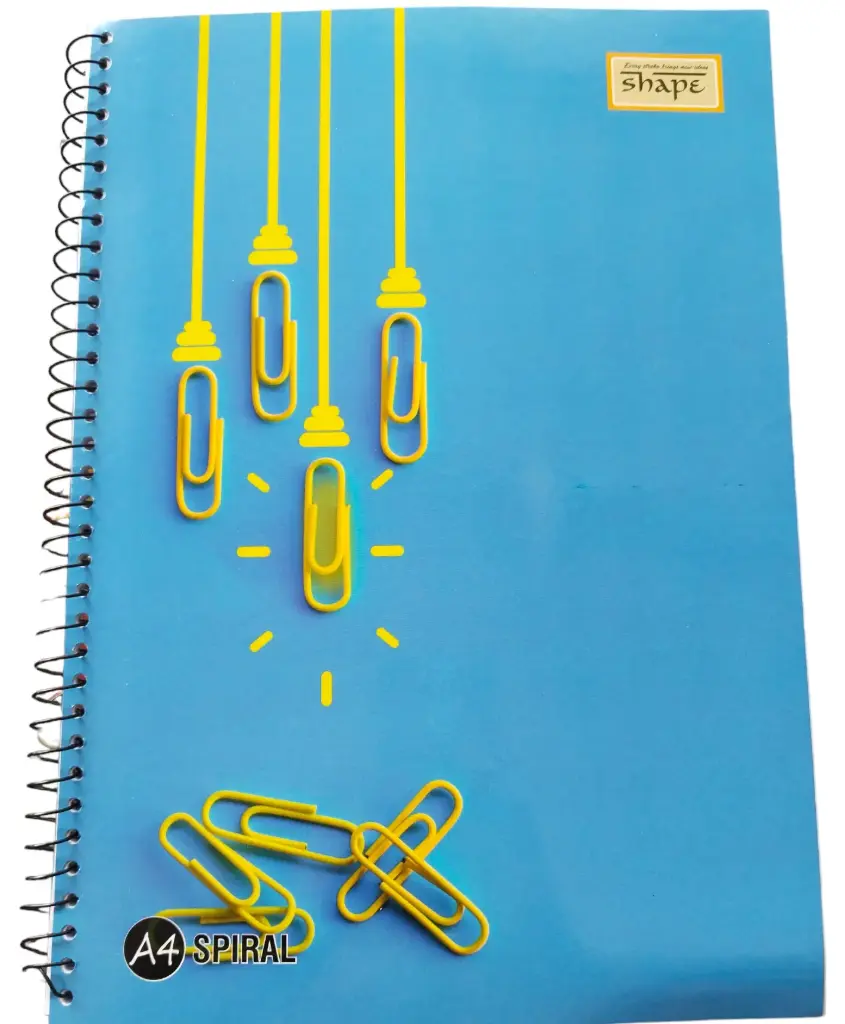 Shape Spiral Blank Notebook 172 page (1 Piece)